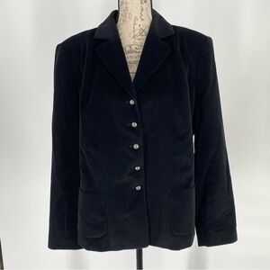 Vtg Talbots Velvet Blazer Jacket